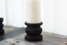 Load image into Gallery viewer, Wide Yakisugi Pillar Candle Holder