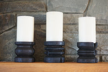 Load image into Gallery viewer, Wide Yakisugi Pillar Candle Holder