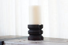 Load image into Gallery viewer, Wide Yakisugi Pillar Candle Holder