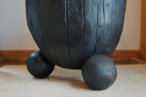 Burnt Scandinavian Spalted Maple Side Table