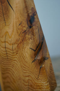 Faceted Oak Candlesticks