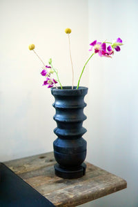 Hand Turned Yakisugi Vase and Incense Burner
