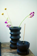 Load image into Gallery viewer, Hand Turned Yakisugi Vase and Incense Burner
