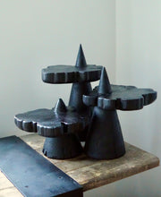 Load image into Gallery viewer, Yakisugi Mountain Peak Serving Pedestals
