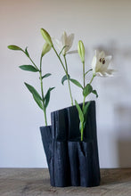 Load image into Gallery viewer, Yakisugi Candelabra Vase
