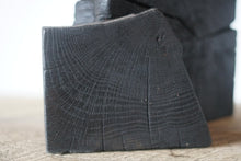 Load image into Gallery viewer, Blackened Barnwood Candleabra
